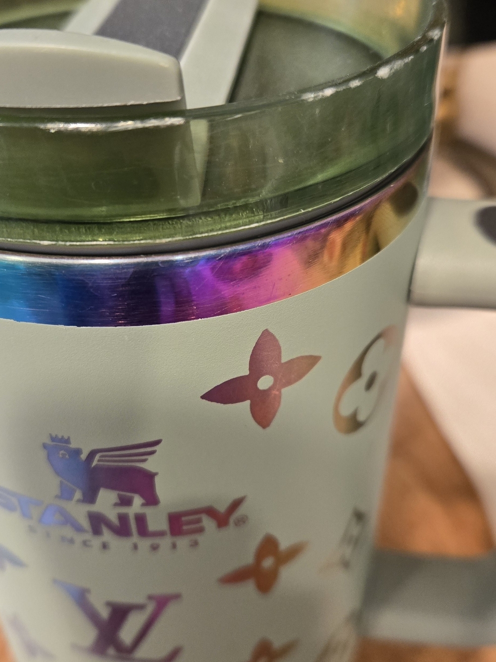 Stanley LV Collaboration Mint Green Insulated Travel Mug - Picture 5 of 8